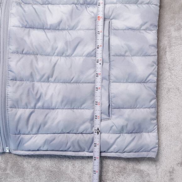 GAP Gray White Camouflage Camo Cold Control Full Zip Puffer Vest Mens Size L - Picture 6 of 10
